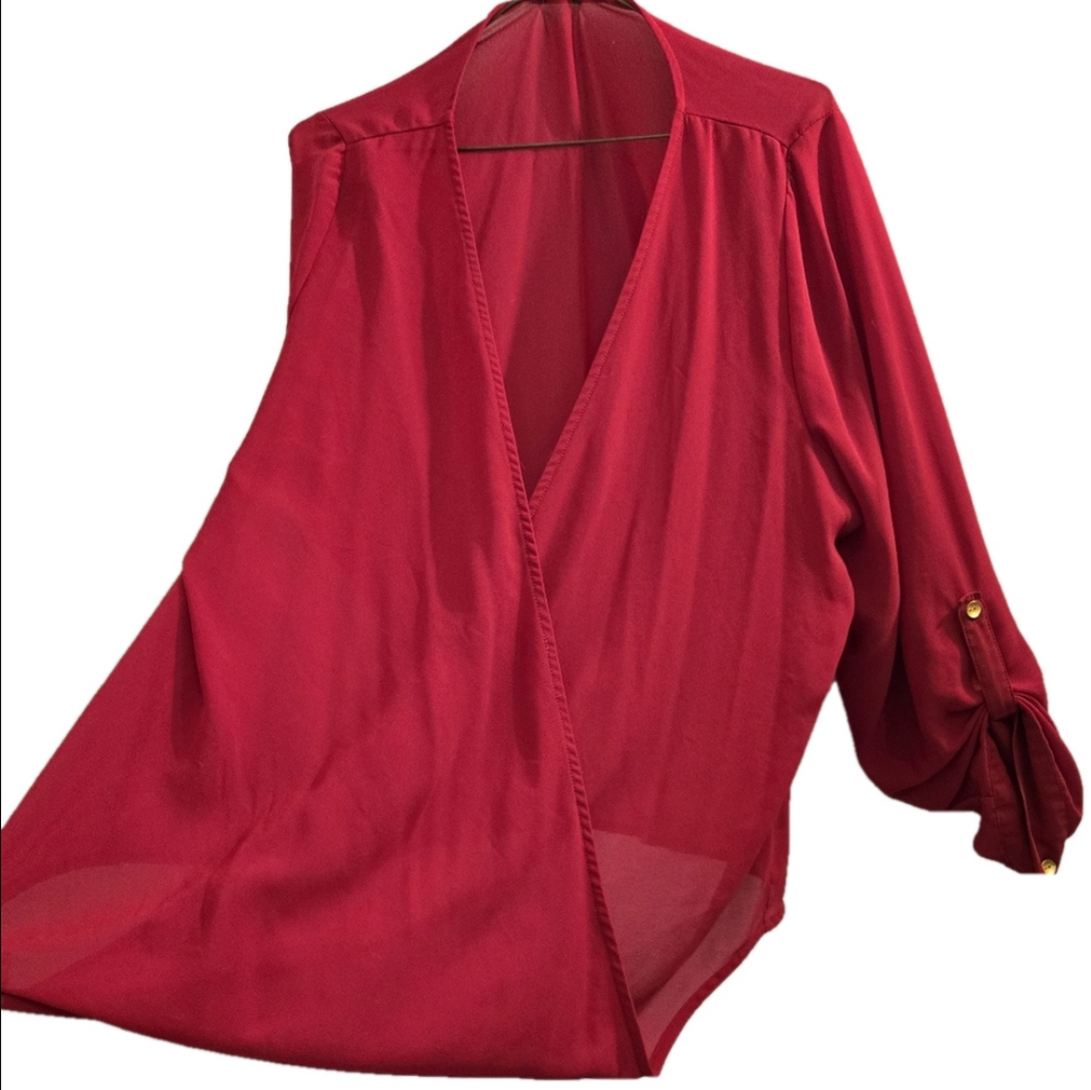 Beautiful red blouse